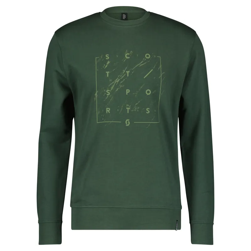 Scott Casual LS Crewneck in Smoked Green