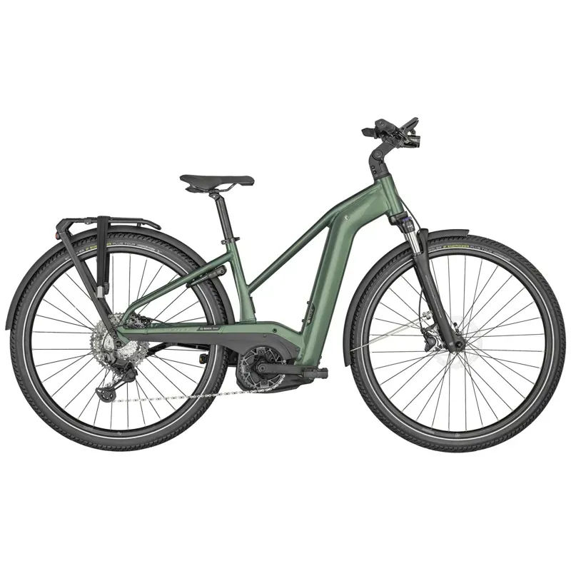 Scott Sub Sport eRIDE 10 Women's Electric Hybrid Bike in Green
