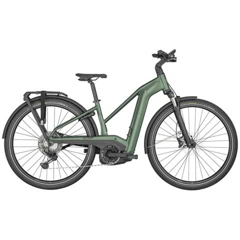 Womens electric top hybrid bike