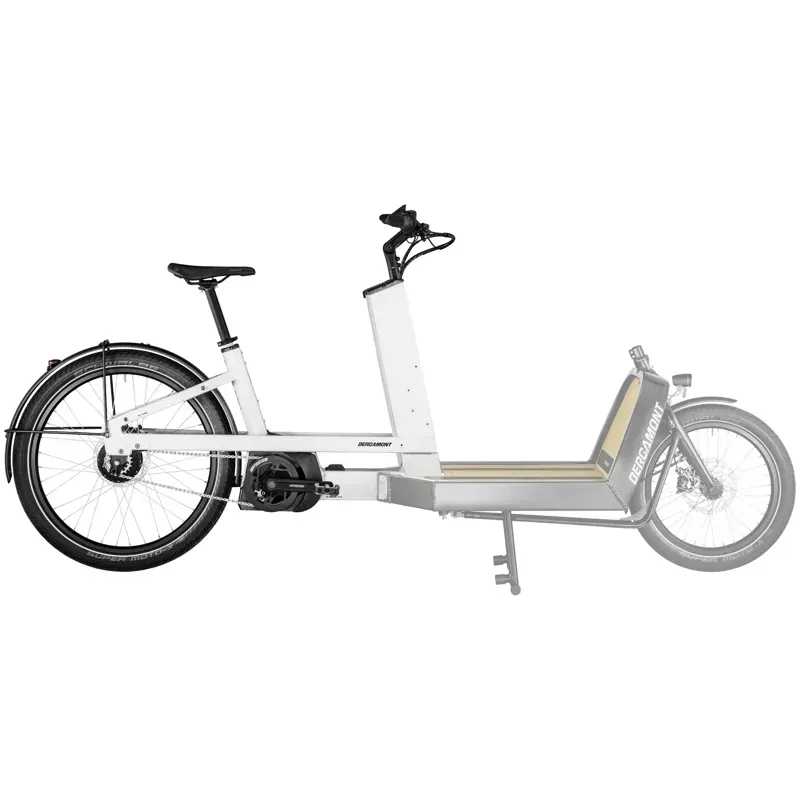 Bergamont E-Cargoville LJ Expert Electric Cargo Bike In Shiny White