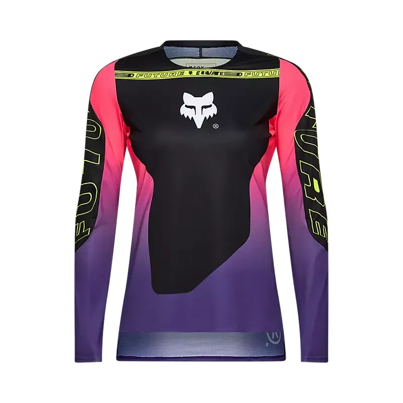 Fox Women's Flexair Elevated LS Jersey in Black