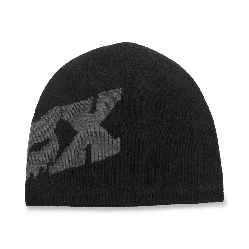 Fox F Head X Jacquard Beanie in Black-1