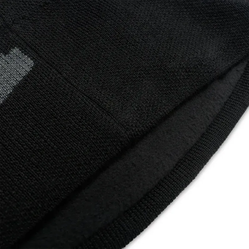 Fox F Head X Jacquard Beanie in Black-3
