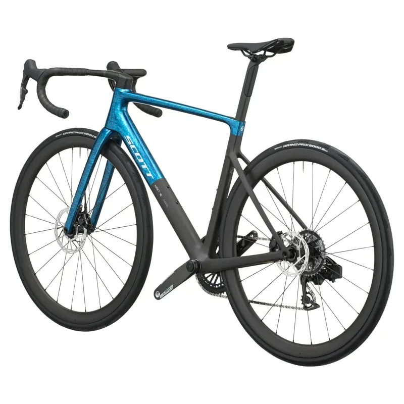 Scott Addict RC Team Road Bike in Watery Blue/Carbon Black-2