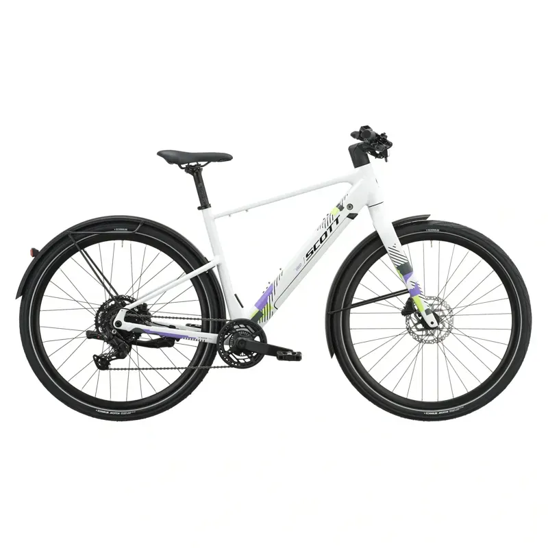 Scott Sweep 10 E-Hybrid Bike in Signal White