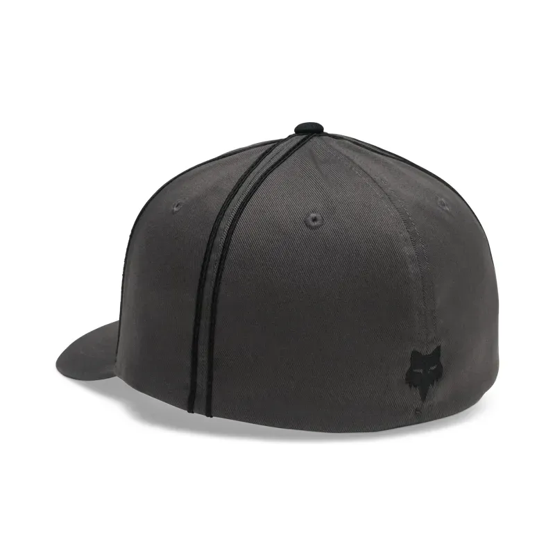 Fox Bend Flexfit Hat in Dark Shadow Grey-1