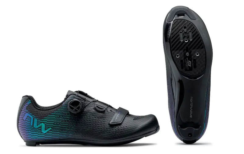 Northwave Storm Carbon 2 Shoes in Black/Iridescent