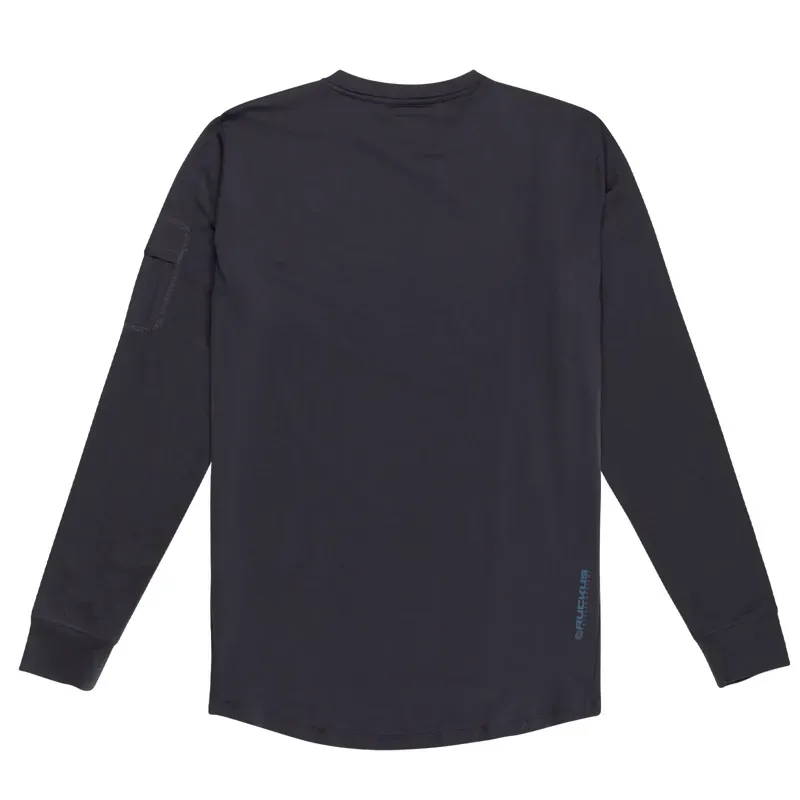 Troy Lee Designs Ruckus Long Sleeve Ride Tee In Burn Out - Carbon-1