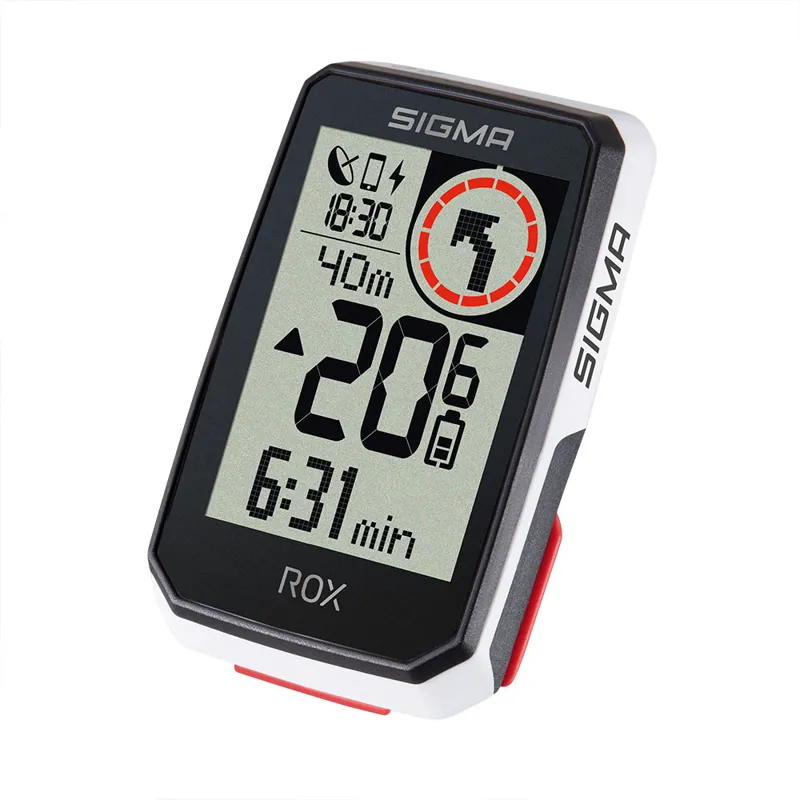 Sigma ROX 2.0 Top-Mount GPS Cycle Computer Set in White