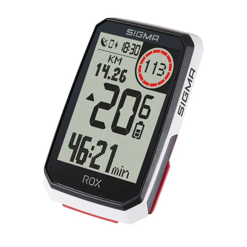 Sigma ROX 4.0 Sensor Set GPS Cycle Computer in White