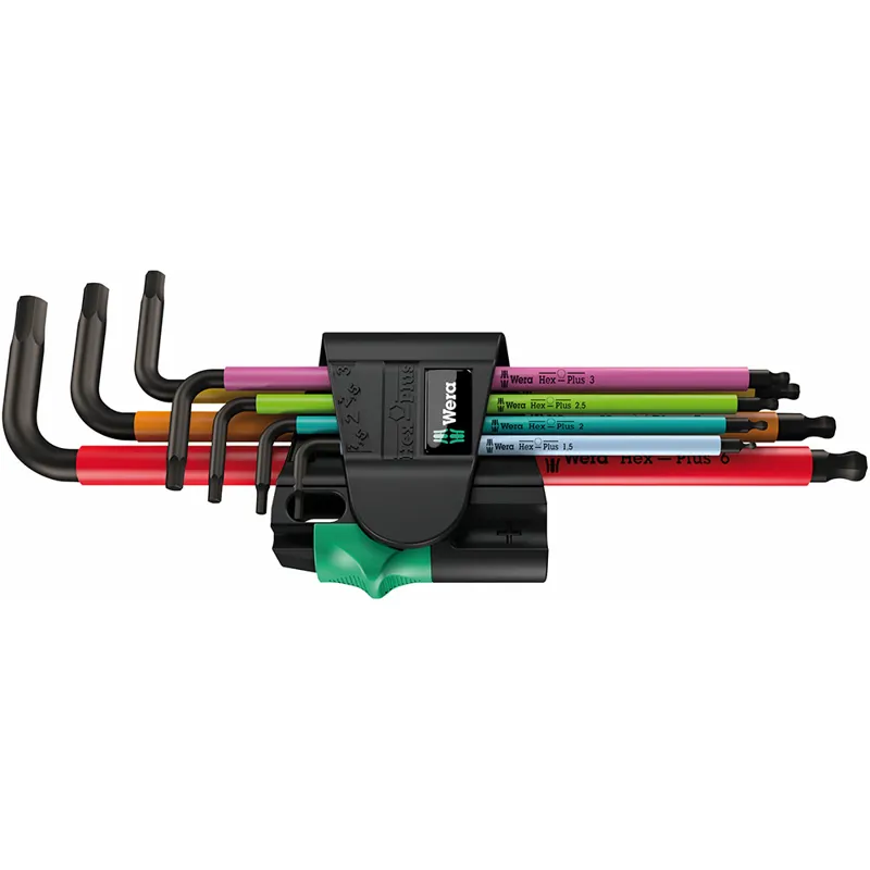Wera Tools 950/7 Hex-Plus Magnet Multi-Colour Set in Black