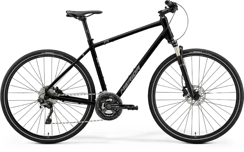 2022 Merida Crossway 100 MY22 Hybrid Bike in Black