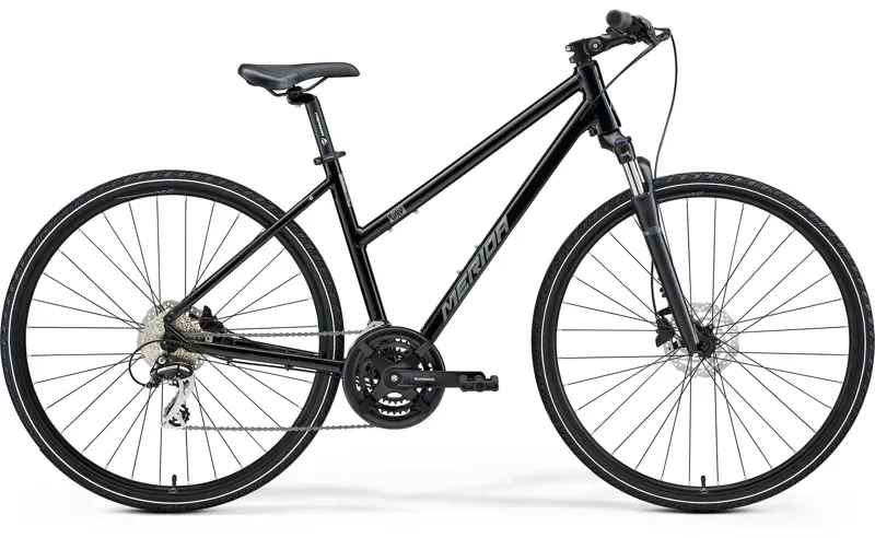 2021 Merida Crossway 20D Womens Hybrid Bike in Black