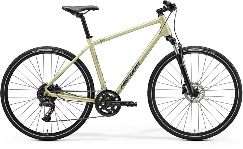 Merida Crossway 300 Hybrid Bike In Champagne/Blue