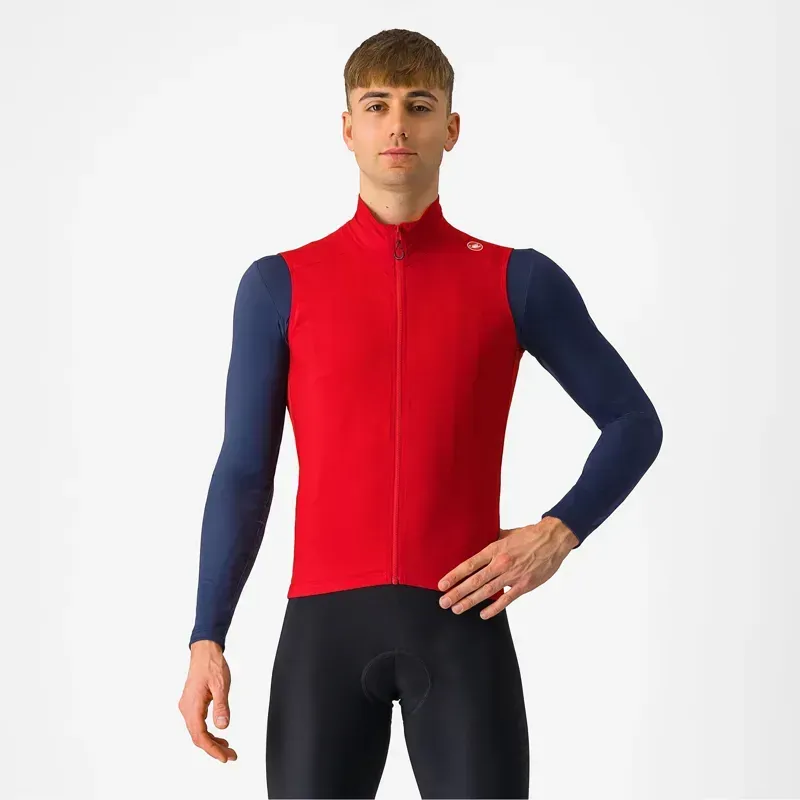 Castelli Espresso Men's Vest In Rich Red