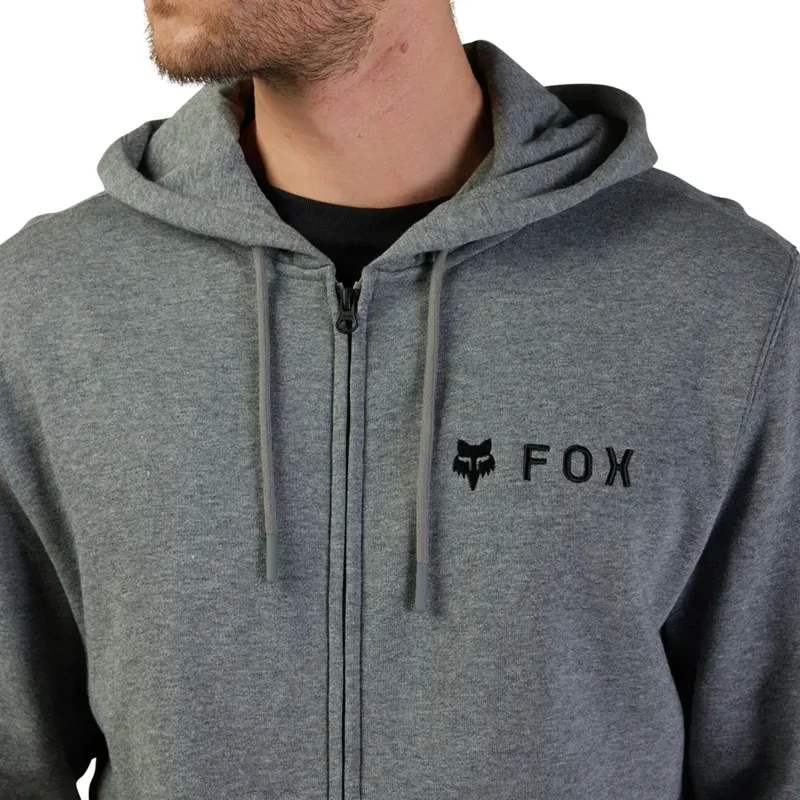 Fox Absolute Zip Fleece Hoodie in Heather Graphite-5