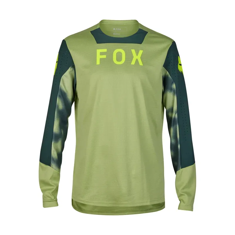 Fox Defend Taunt Long Sleeve Jersey in Pale Green