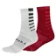 Endura Coolmax Stripe Twin Pack Socks in Red