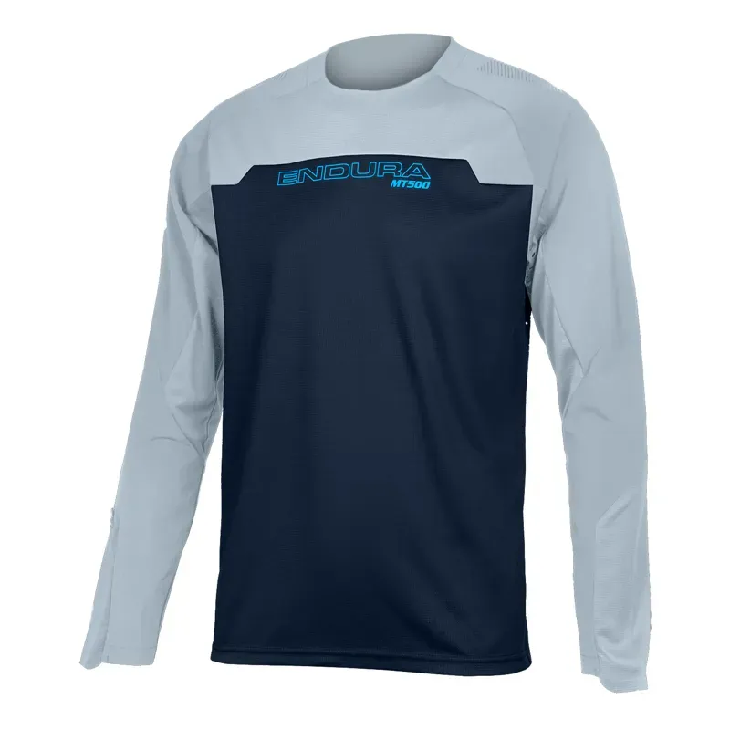 Endura MT500 Burner Long Sleeve Jersey in Ink Blue