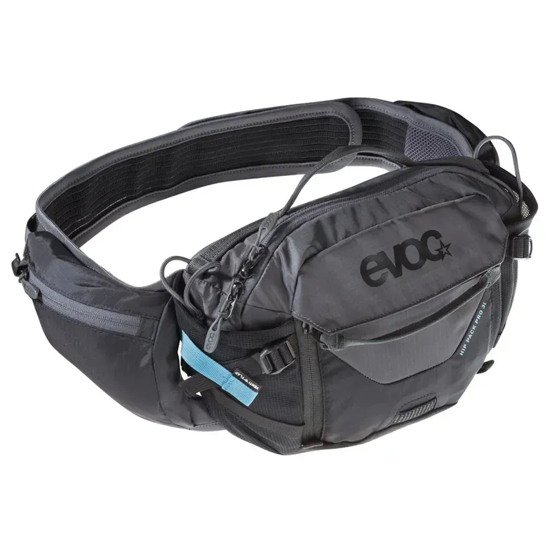 Evoc Hip Pack Pro Hydration Pack 3 Litre And 1.5 Litre Bladder In Black