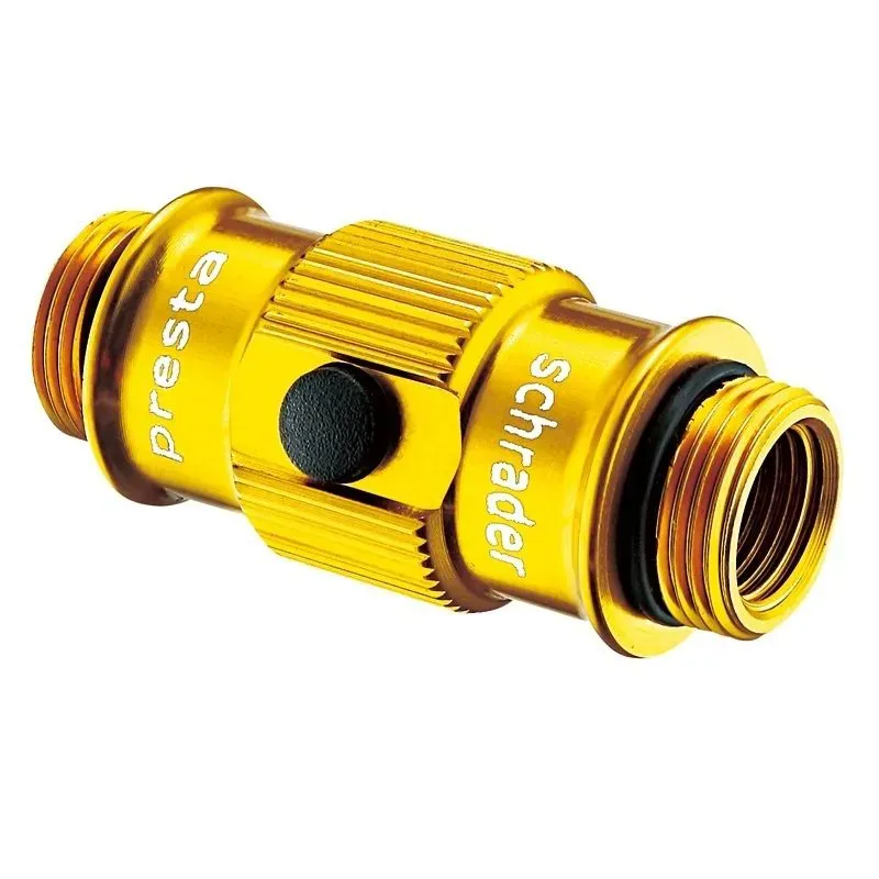 Lezyne High Pressure Track Pump Flip Chuck in Gold