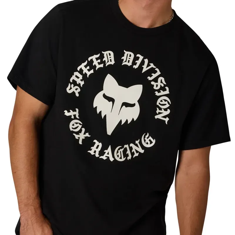 Fox Badge 195 Original T-Shirt in Black-2