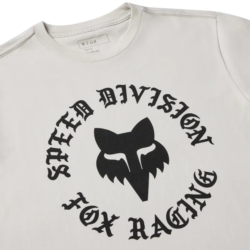 Fox Badge 195 Original T-Shirt in Light Grey-2