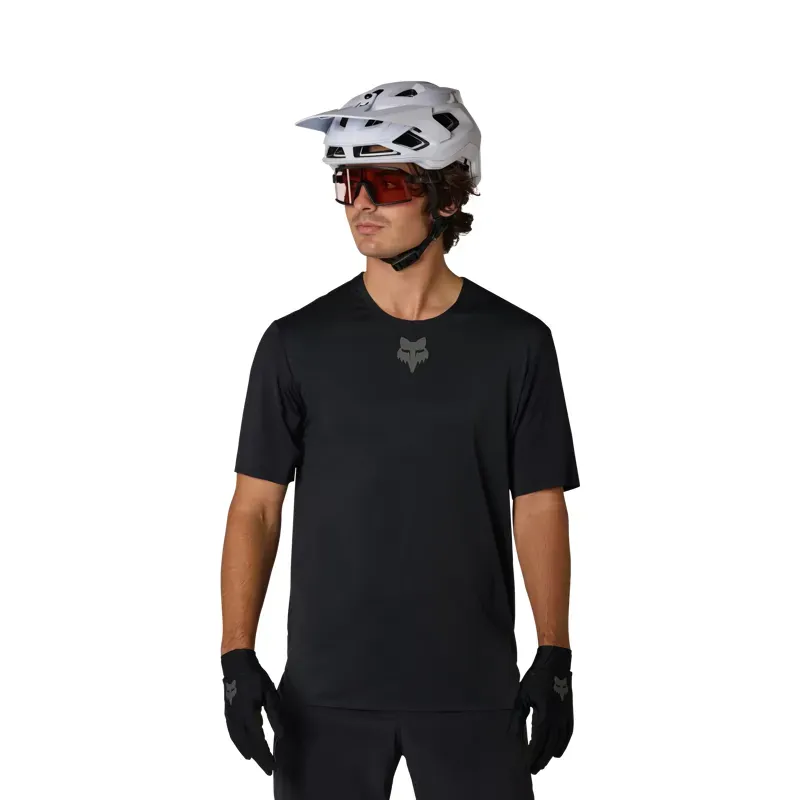 Fox Flexair Short Sleeve Jersey in Black-2