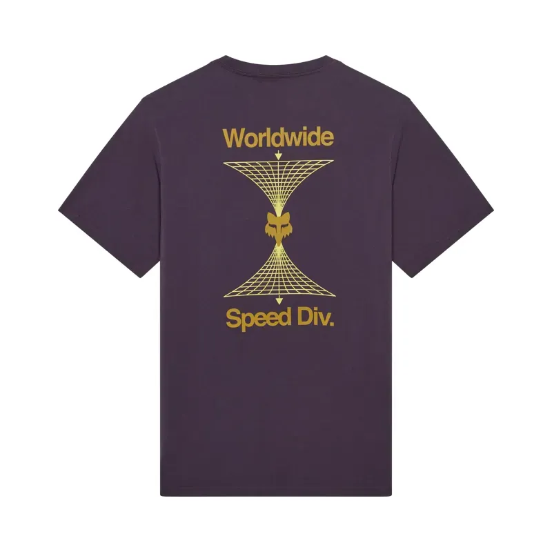 Fox Image Print 195 Original T-Shirt in Plum Perfect-1