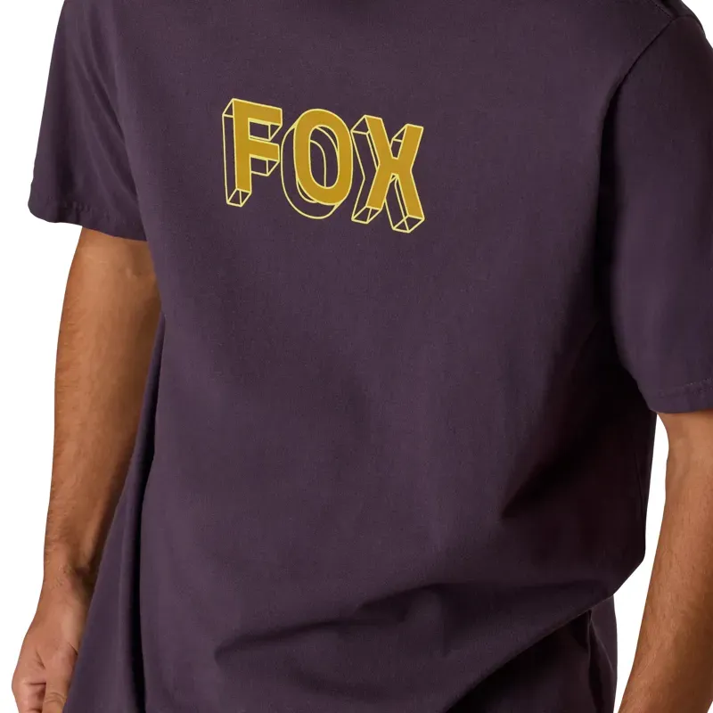 Fox Image Print 195 Original T-Shirt in Plum Perfect-5