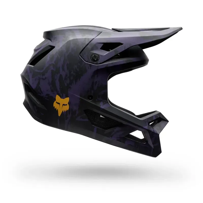 Fox Rampage Image Print Helmet in Plum Purple
