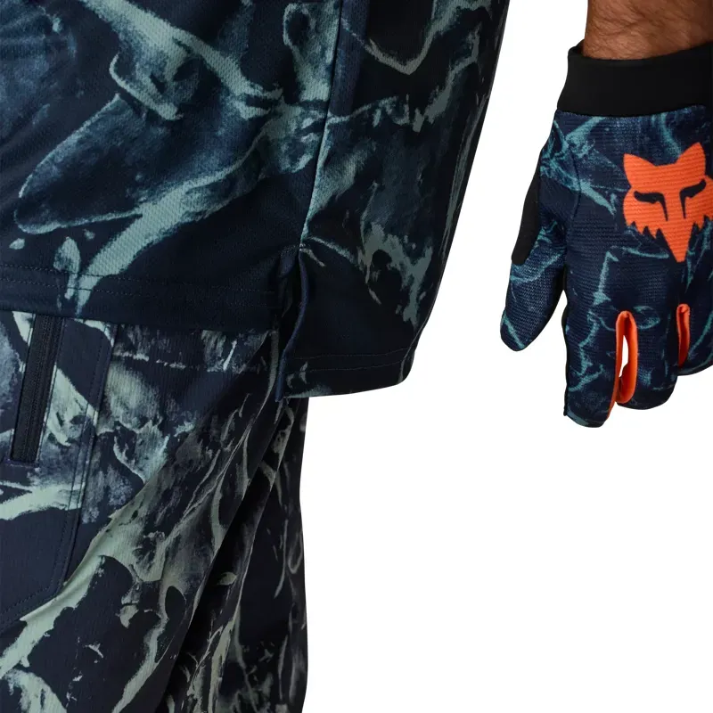 Fox Ranger Image Print Jersey in Arctic Blue-4