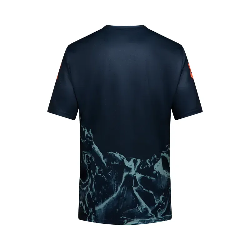 Fox Ranger Image Print Jersey in Arctic Blue-1