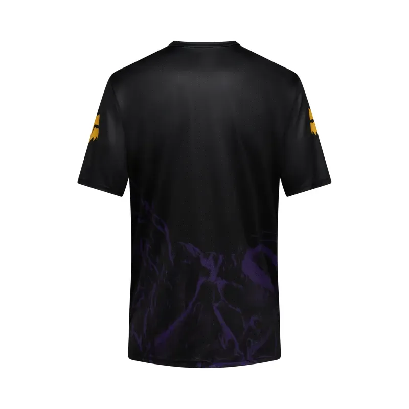 Fox Ranger Image Print Jersey in Plum Purple-1