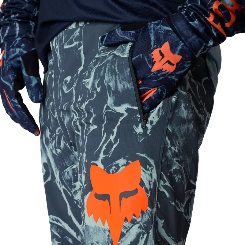 Fox Ranger Image Print Pants in Arctic Blue-5