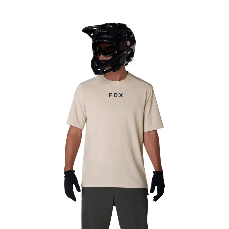 Fox Ranger Wordmark Jersey in Chalk White-4
