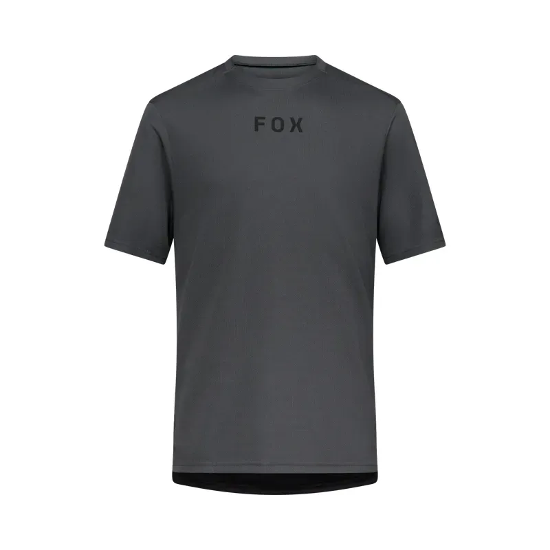 Fox Ranger Wordmark Jersey in Dark Shadow Grey