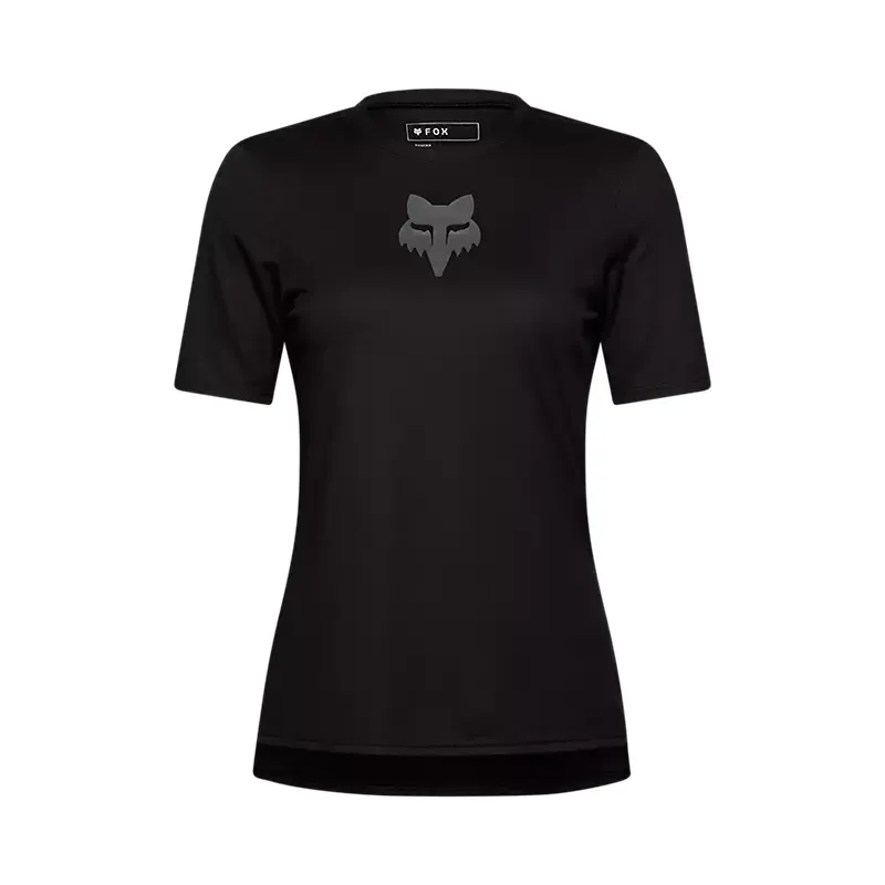 Fox Women's Ranger SS Fox Head Jersey in Black