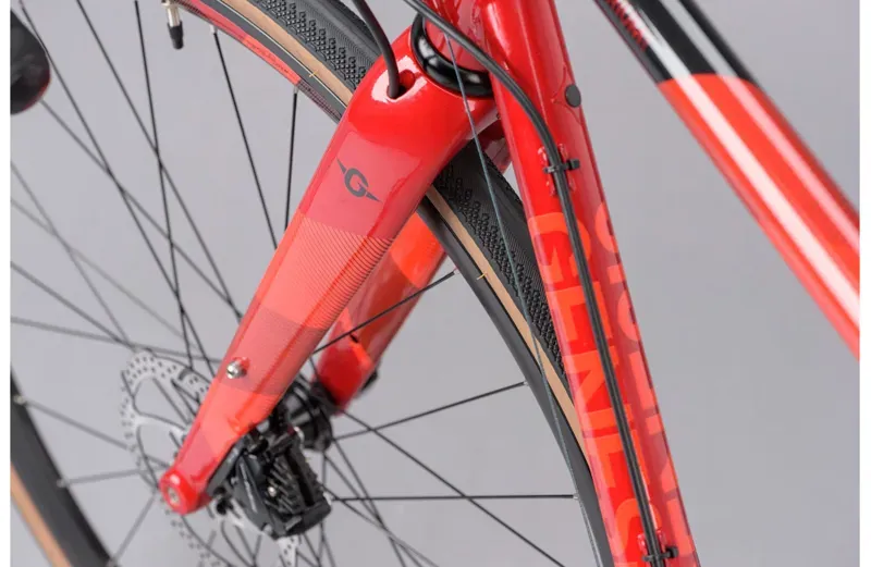 2021 Genesis Equilibrium Disc Steel Road Bike in Red-5