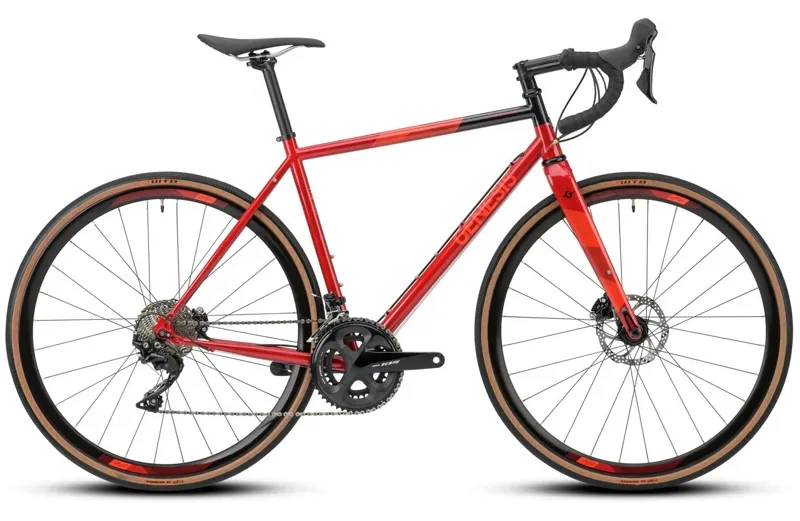 2021 Genesis Equilibrium Disc Steel Road Bike in Red
