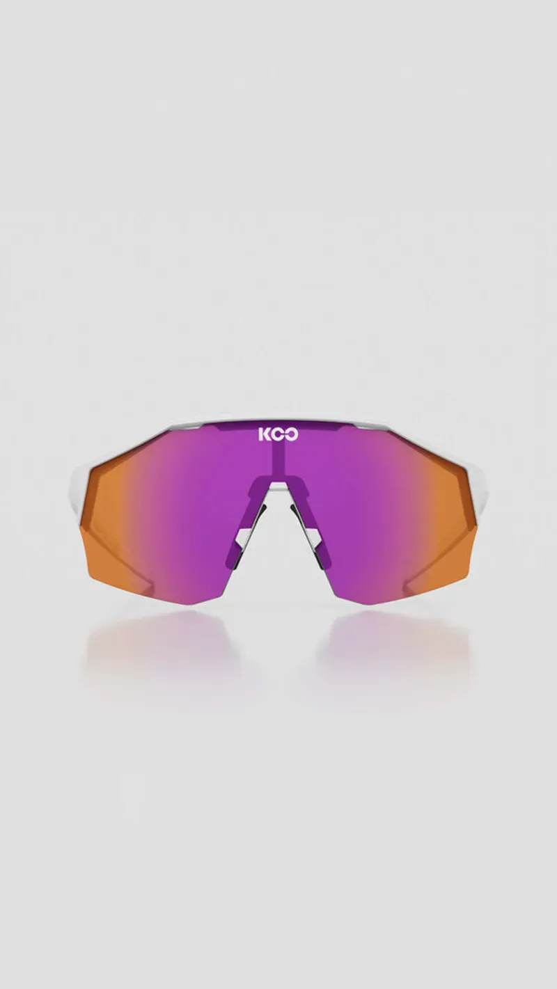 Koo Alibi In White Matt/Photochromic Fuchsia Mirror-1