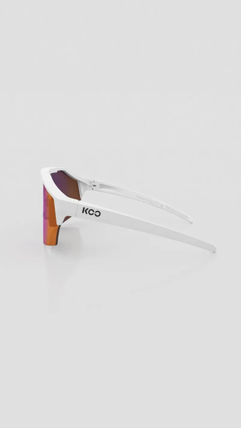 Koo Alibi In White Matt/Photochromic Fuchsia Mirror-2