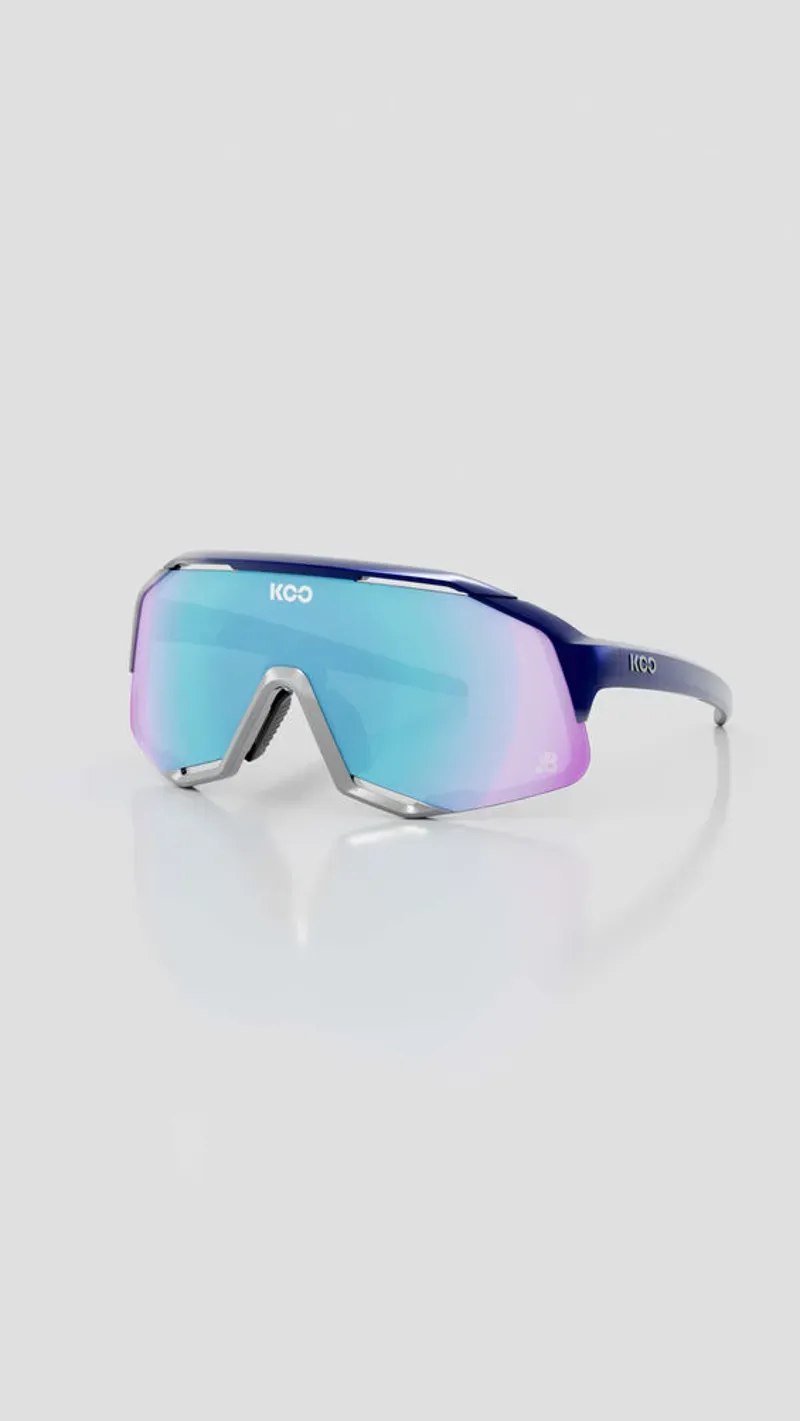 Koo Demos Sunglasses Red Bull Frame Turquiose Mirror Lenses