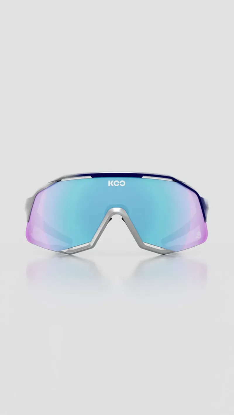 Koo Demos Sunglasses Red Bull Frame Turquiose Mirror Lenses-1