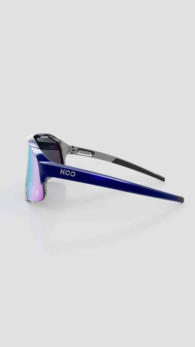 Koo Demos Sunglasses Red Bull Frame Turquiose Mirror Lenses-2