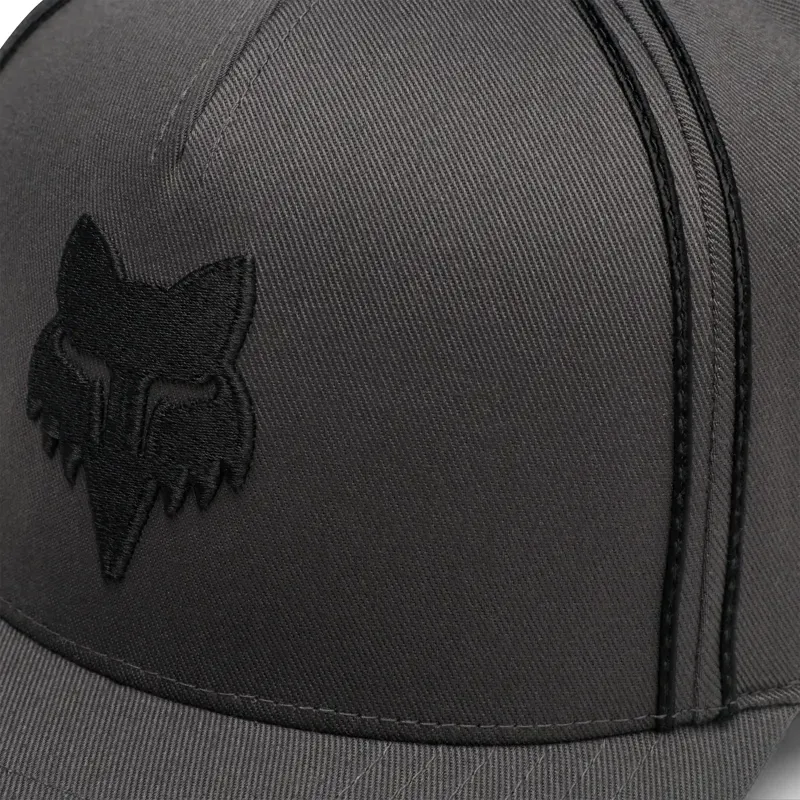 Fox Bend Flexfit Hat in Dark Shadow Grey-2