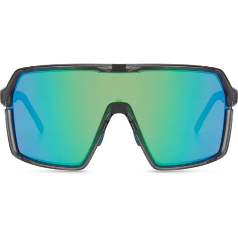 Madison Eyewear Crypto Crystal Gloss Smoke Sunglasses - Green Mirror Lens in Crystal Gloss Smoke-3