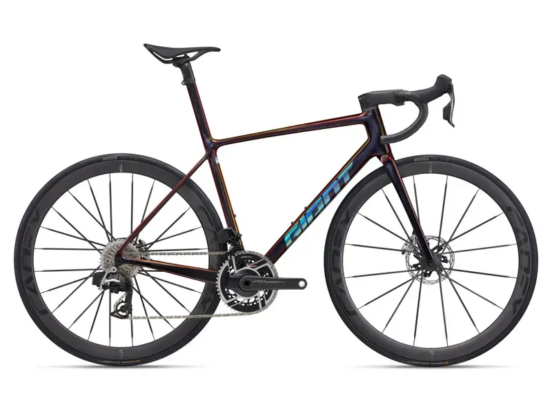 Giant TCR Advanced SL 0 Red Road Race Bike In Gloss Black Lava/Iris