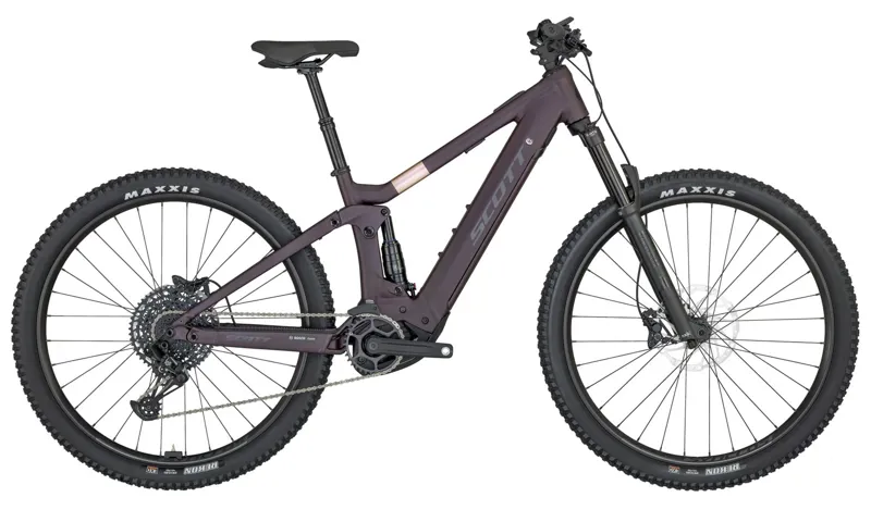 Scott Contessa Strike eRide 920 Mountain Bike In Burgundy Purple