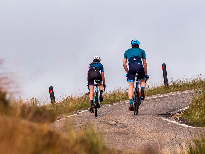 Endura Coolmax Twin Pack Stripe Socks in Kingfisher/Black-1